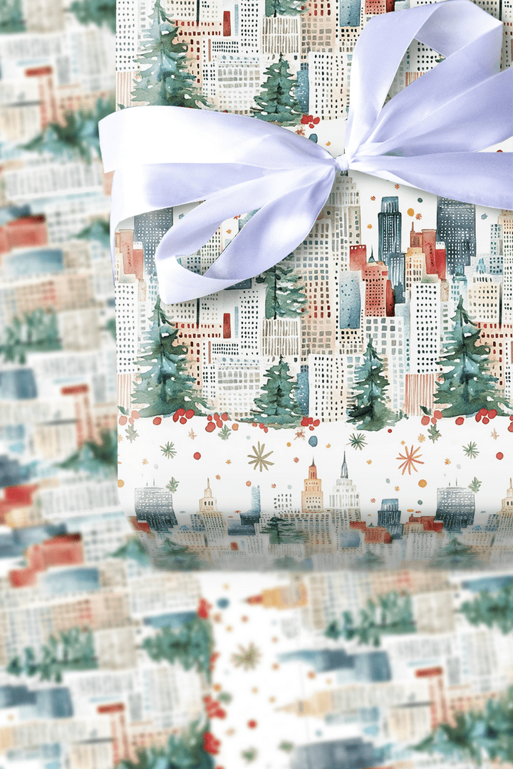 Tinsel in Times Square - Wrapping Paper - Aspen & Arlo