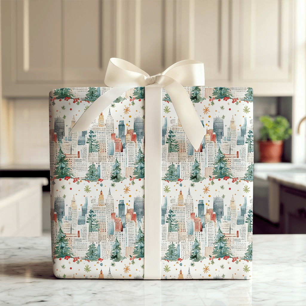 Tinsel in Times Square - Wrapping Paper - Aspen & Arlo