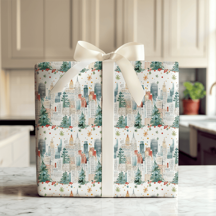 Tinsel in Times Square - Wrapping Paper - Aspen & Arlo