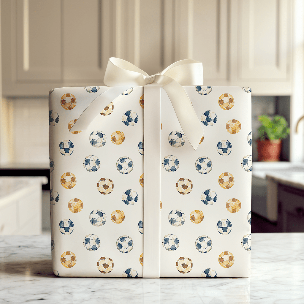 Game Ball - Wrapping Paper - Aspen & Arlo