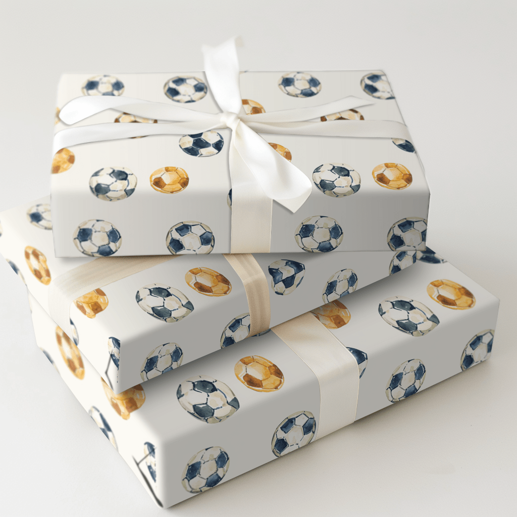 Game Ball - Wrapping Paper - Aspen & Arlo