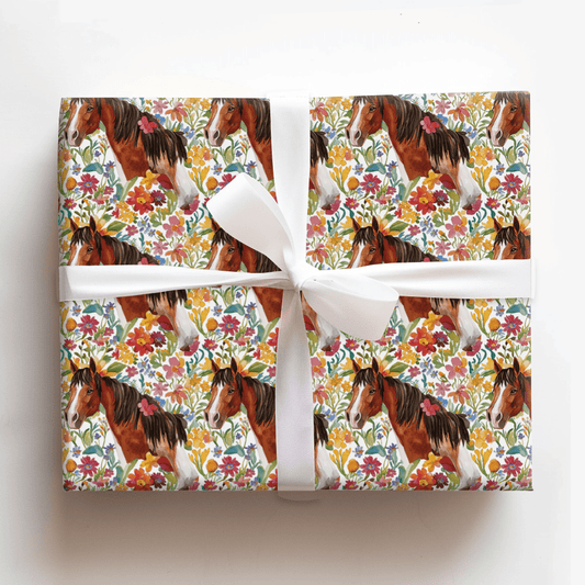 Garden Day with the Clydesdale - Wrapping Paper - Aspen & Arlo