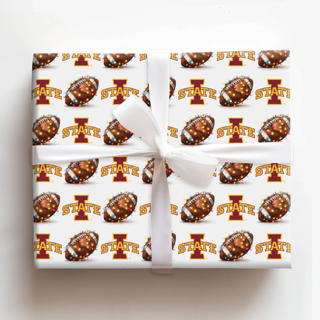 I State Holiday First Down - Wrapping Paper - Aspen & Arlo