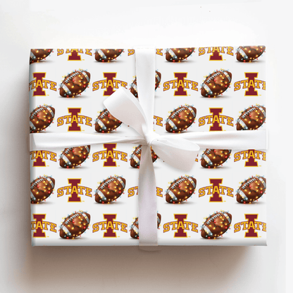 I State Holiday First Down - Wrapping Paper - Aspen & Arlo