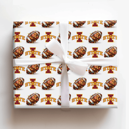 I State Holiday First Down - Wrapping Paper - Aspen & Arlo