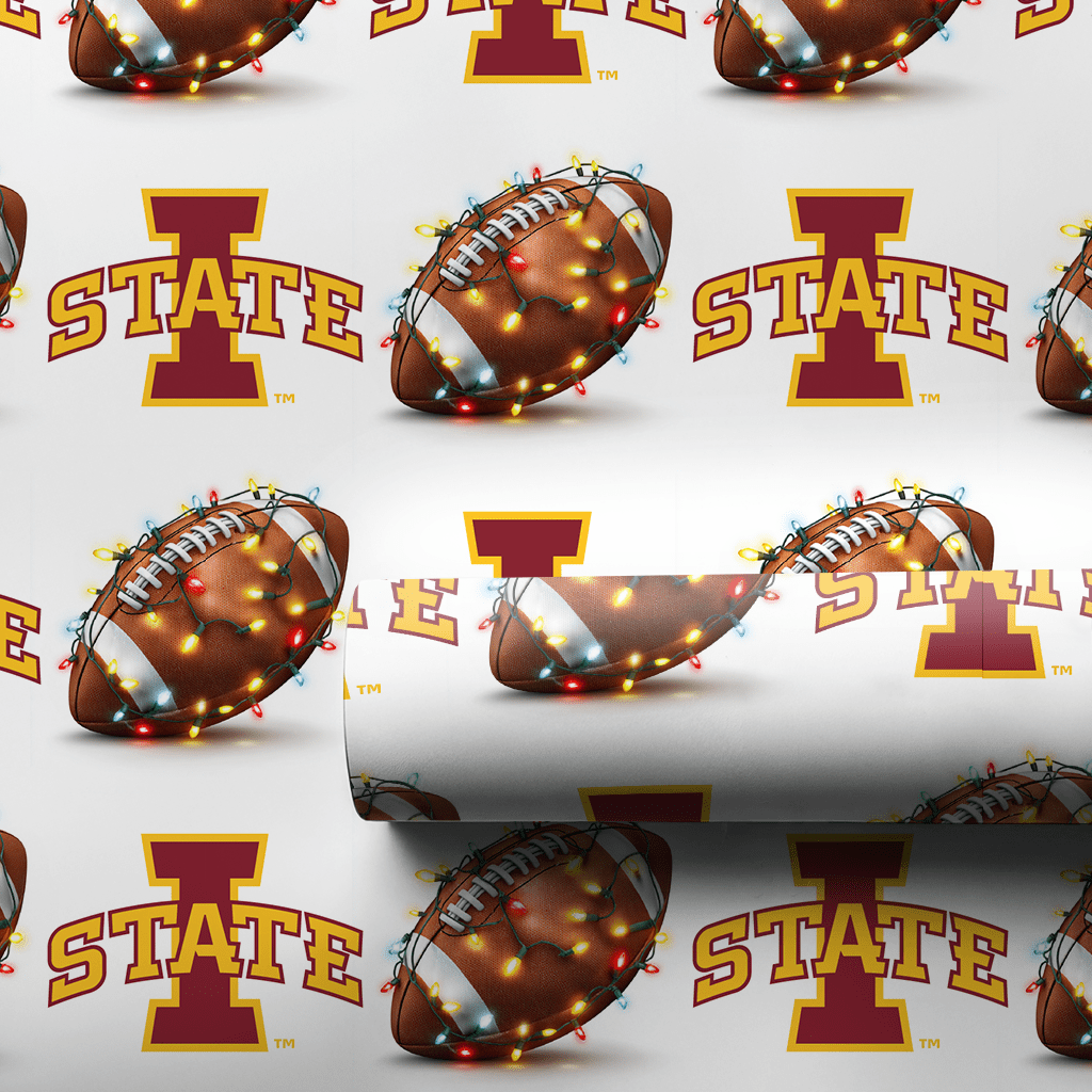 I State Holiday First Down - Wrapping Paper - Aspen & Arlo