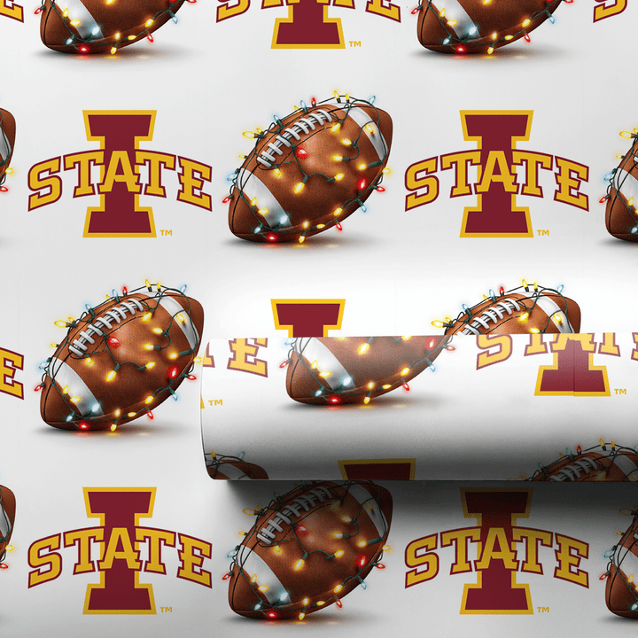 I State Holiday First Down - Wrapping Paper - Aspen & Arlo