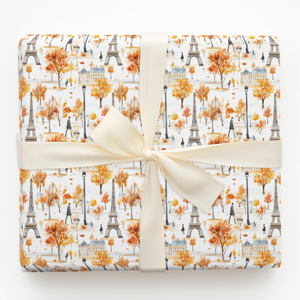 Paris in the Fall - Wrapping Paper - Aspen & Arlo