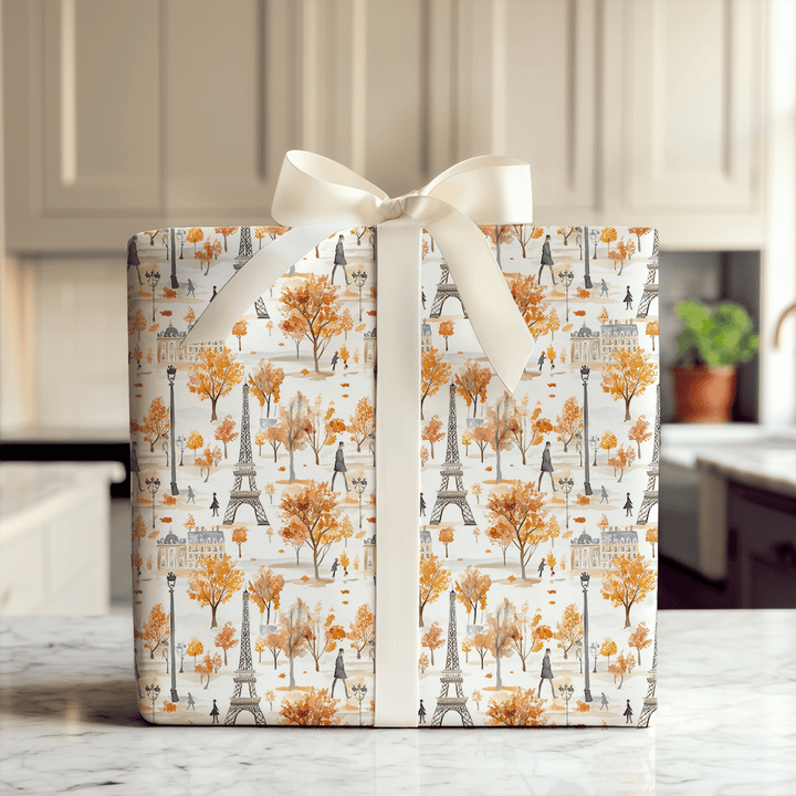 Paris in the Fall - Wrapping Paper - Aspen & Arlo