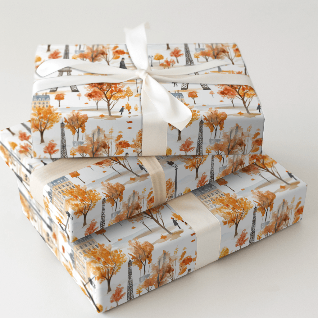 Paris in the Fall - Wrapping Paper - Aspen & Arlo