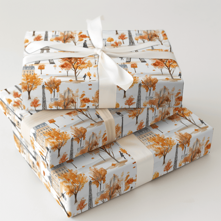 Paris in the Fall - Wrapping Paper - Aspen & Arlo