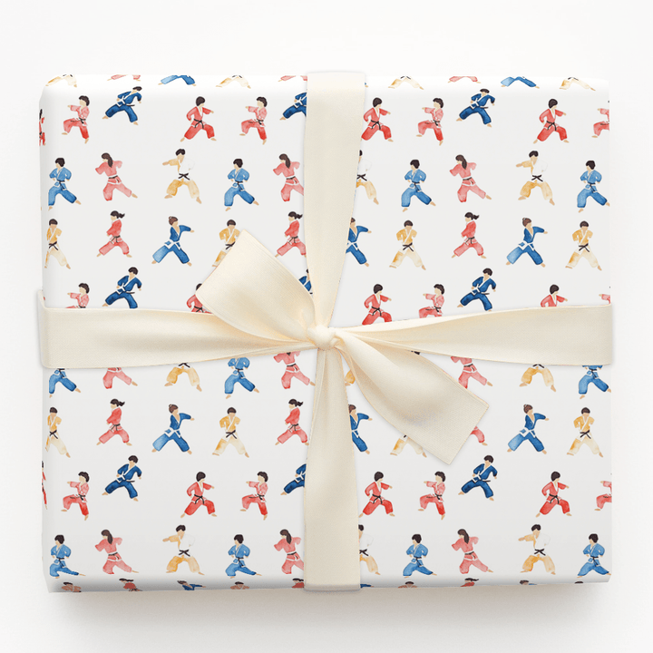 Karate Kiddo - Wrapping Paper - Aspen & Arlo