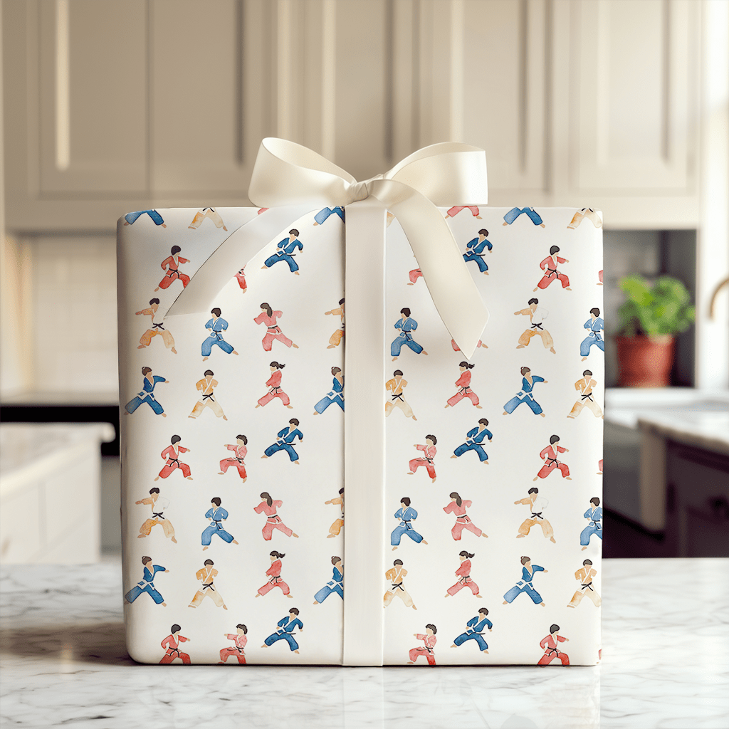 Karate Kiddo - Wrapping Paper - Aspen & Arlo