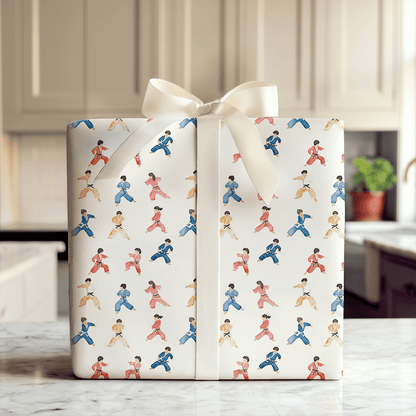 Karate Kiddo - Wrapping Paper - Aspen & Arlo