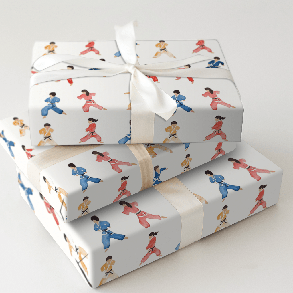 Karate Kiddo - Wrapping Paper - Aspen & Arlo