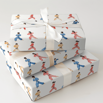 Karate Kiddo - Wrapping Paper - Aspen & Arlo