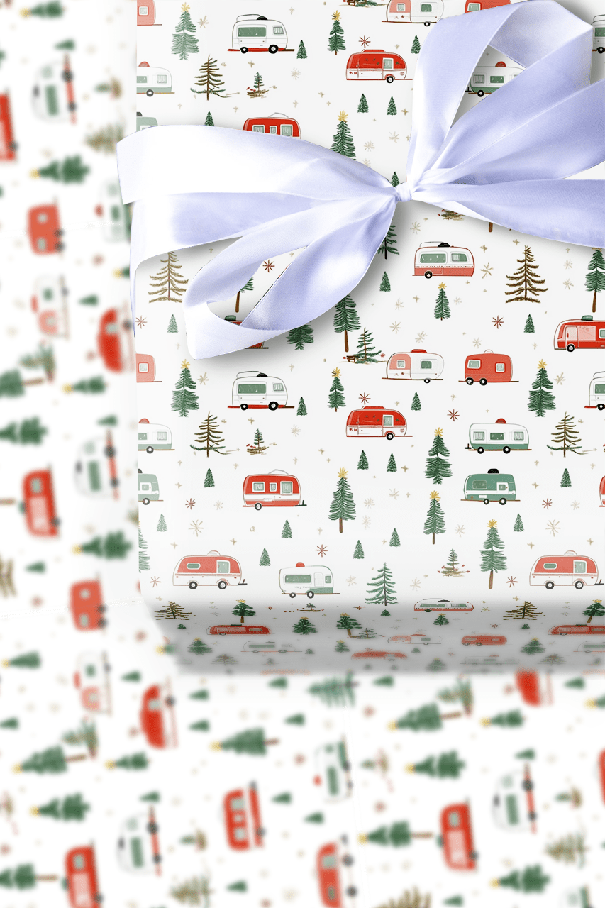 Christmas Camper - Wrapping Paper - Aspen & Arlo