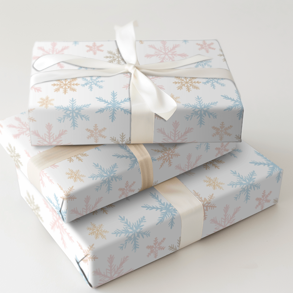Light Snow - Wrapping Paper - Aspen & Arlo