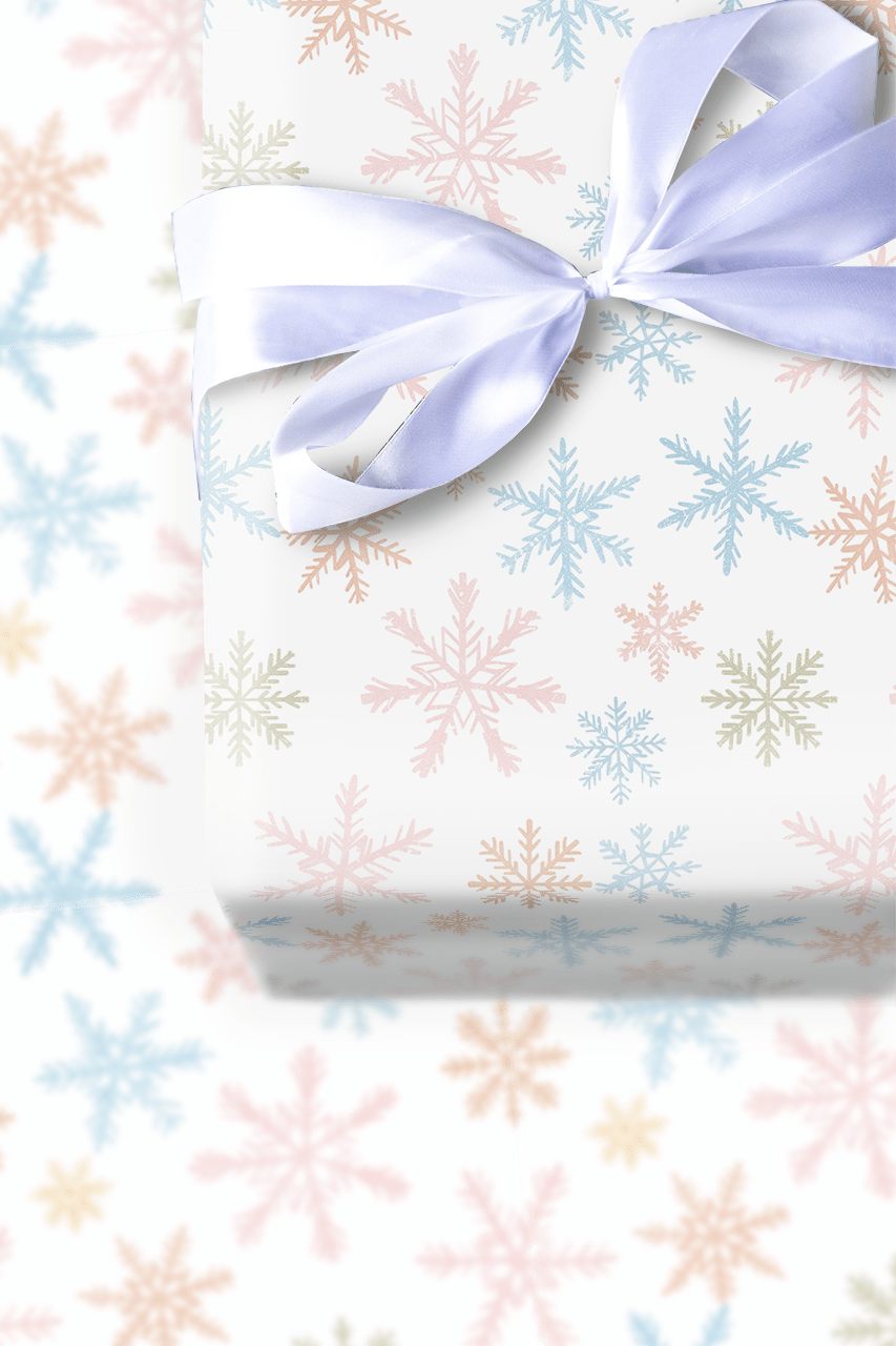 Light Snow - Wrapping Paper - Aspen & Arlo