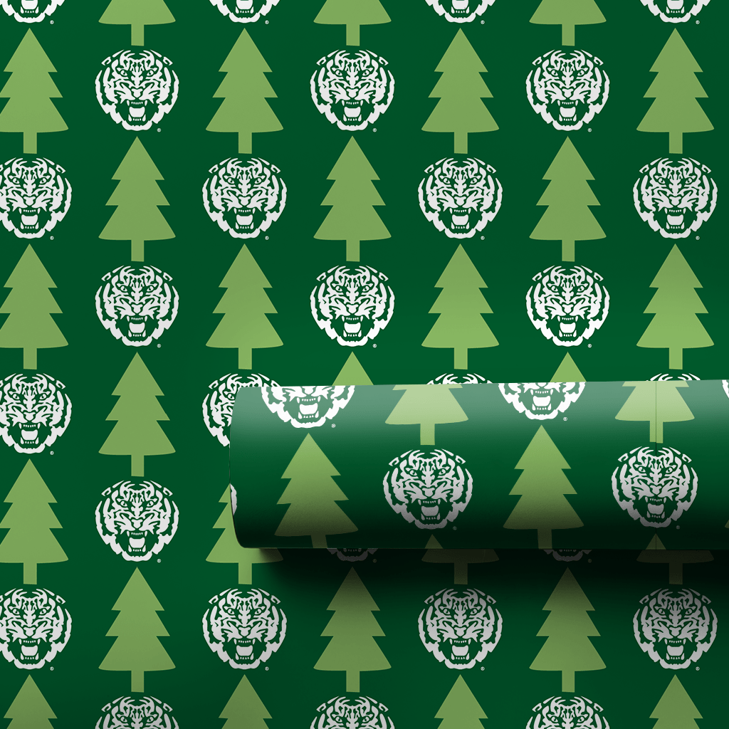 Tiger Holiday Tree - Wrapping Paper - Aspen & Arlo