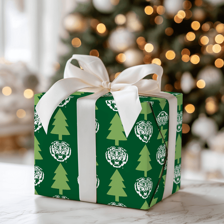Tiger Holiday Tree - Wrapping Paper - Aspen & Arlo