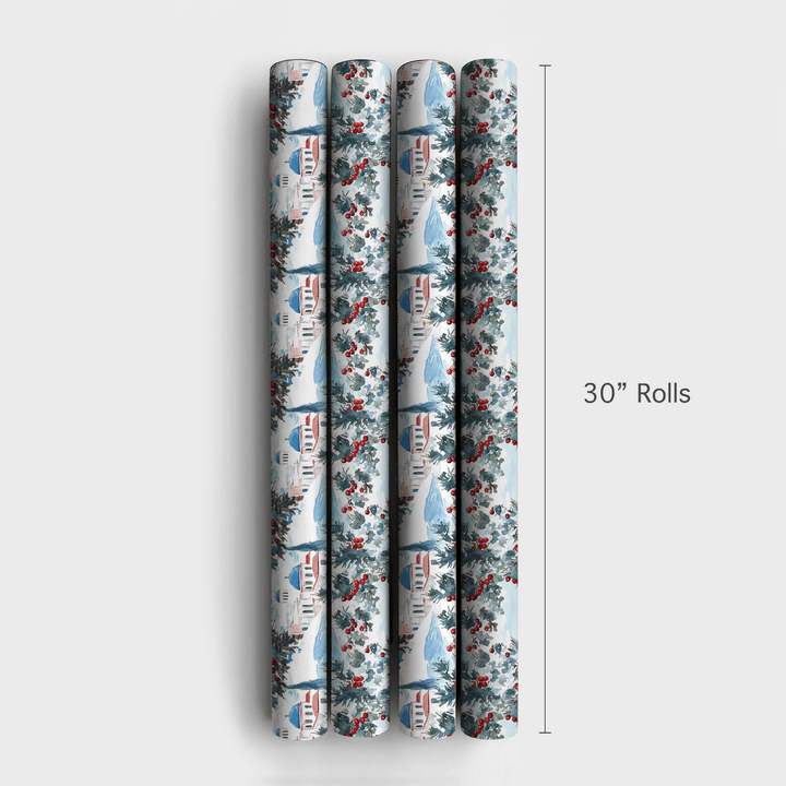 Greece Christmas - Wrapping Paper - Aspen & Arlo