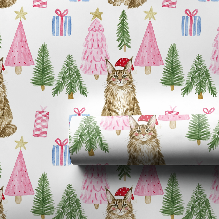 Maine Coon at Christmas