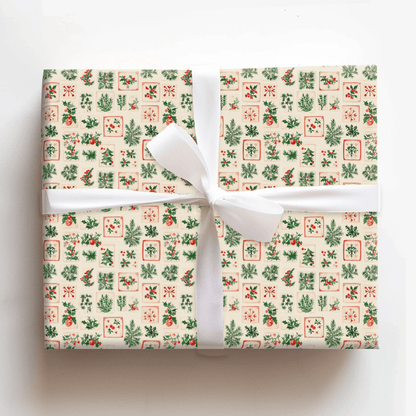Holly Mahjong - Wrapping Paper - Aspen & Arlo