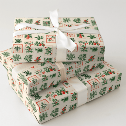 Holly Mahjong - Wrapping Paper - Aspen & Arlo