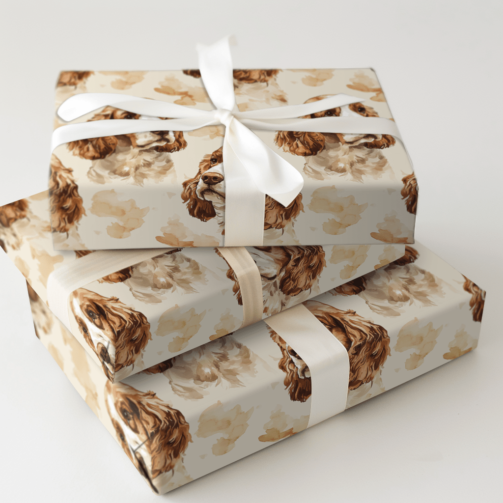 Cocker Charm - Wrapping Paper - Aspen & Arlo