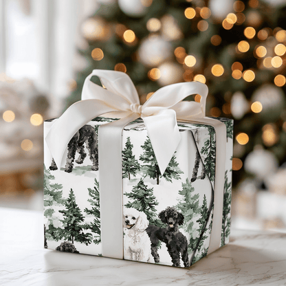 Snow Day for Poodles - Wrapping Paper - Aspen & Arlo