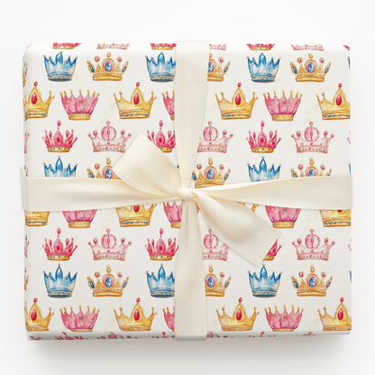 Detailed Crown - Wrapping Paper - Aspen & Arlo