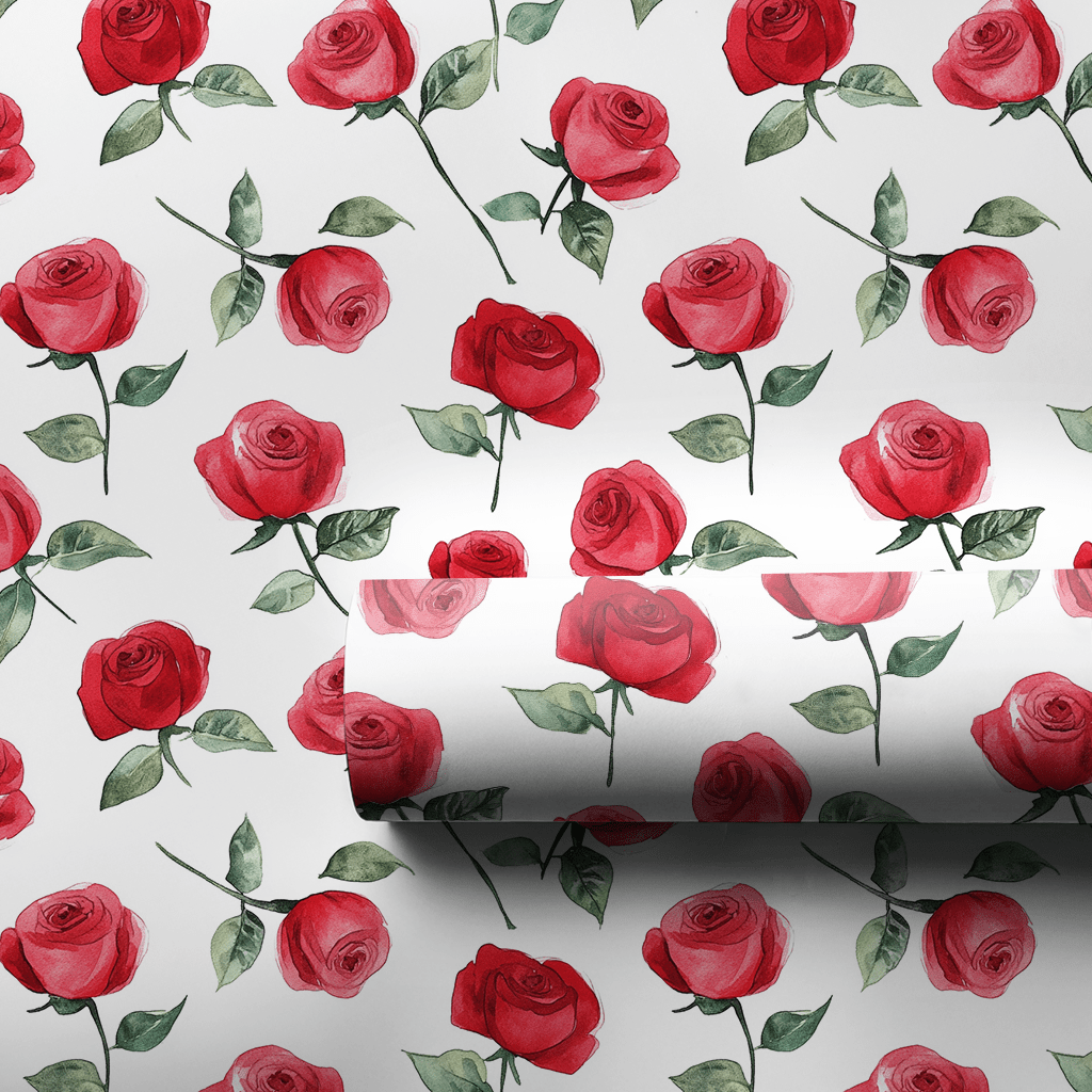 Roses Are Red - Wrapping Paper - Aspen & Arlo