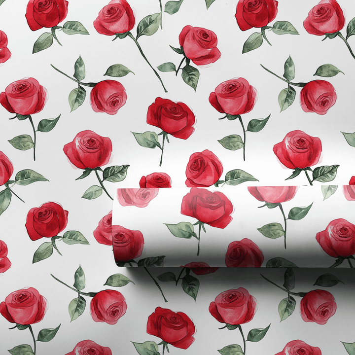 Roses Are Red - Wrapping Paper - Aspen & Arlo