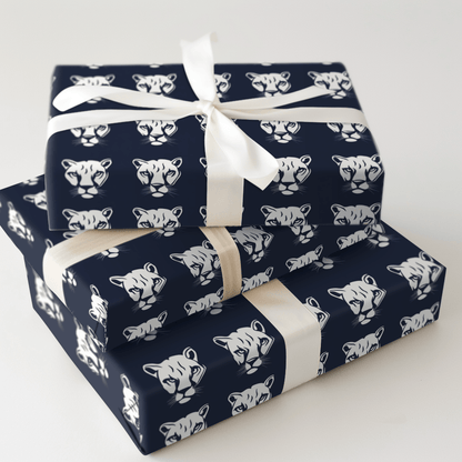 Navy Cat - Wrapping Paper - Aspen & Arlo