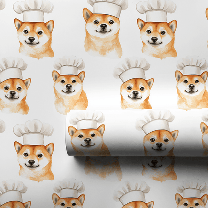 Cooking with the Shiba Inus - Wrapping Paper - Aspen & Arlo