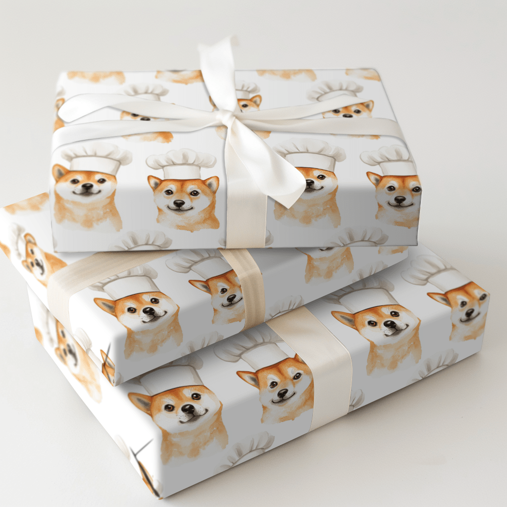 Cooking with the Shiba Inus - Wrapping Paper - Aspen & Arlo