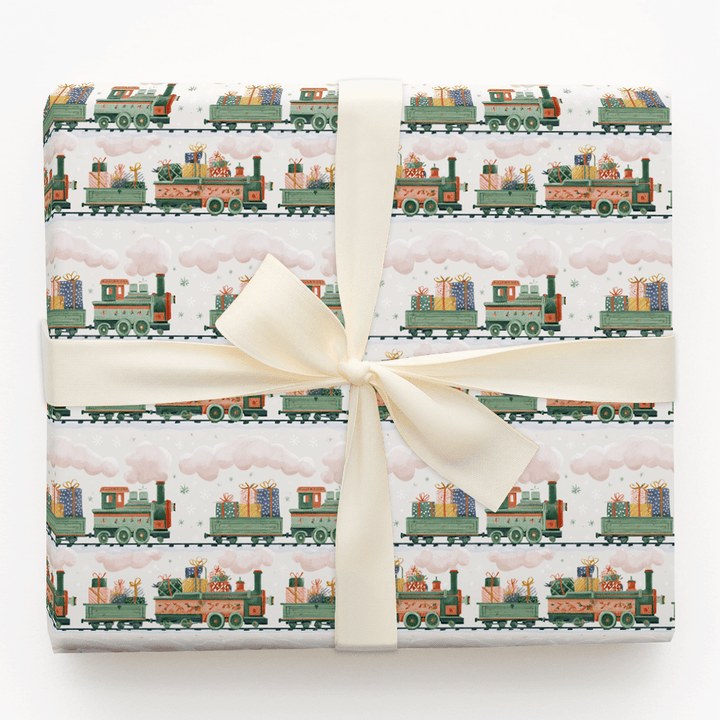 Chug Chug Holidays - Wrapping Paper - Aspen & Arlo