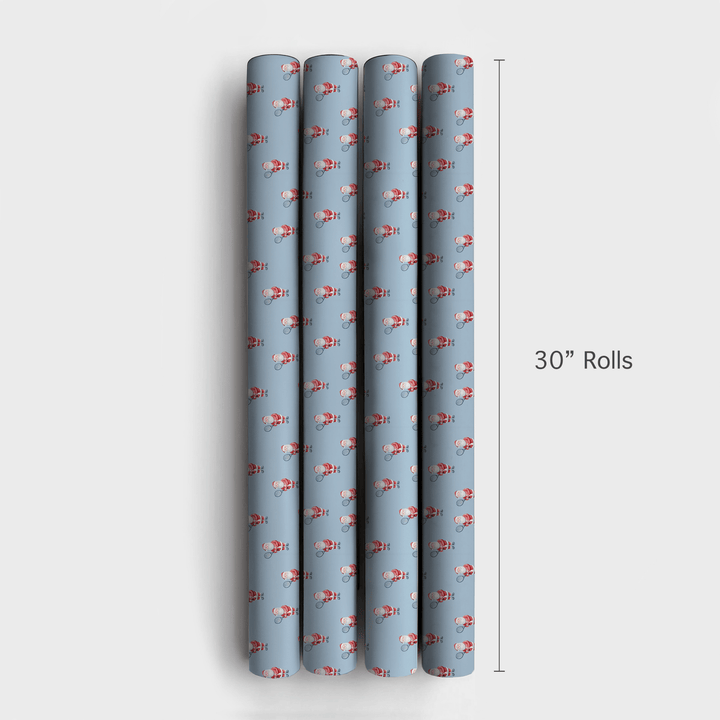 Kringle_s Blue Match - Wrapping Paper - Aspen & Arlo
