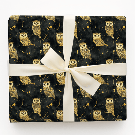 Owl Nighter - Wrapping Paper - Aspen & Arlo