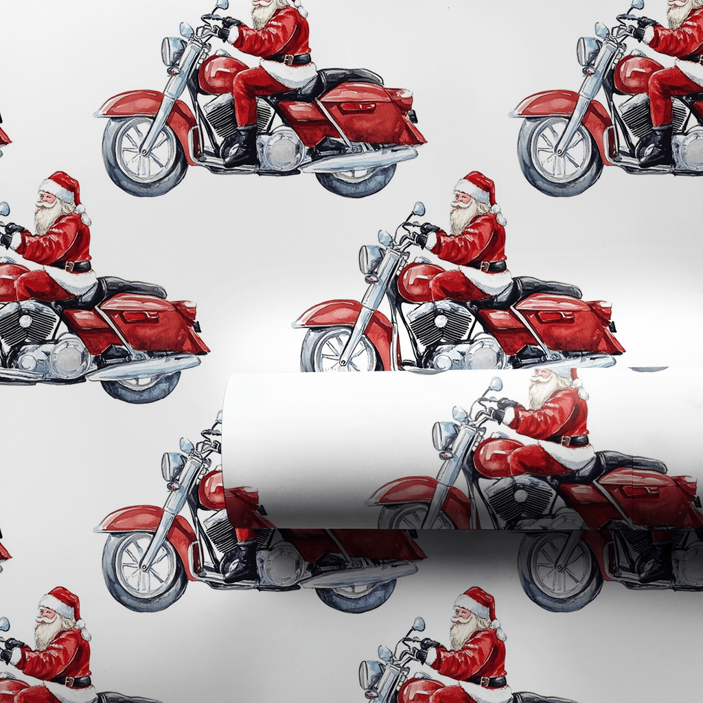 Chrome and Claus - Wrapping Paper - Aspen & Arlo