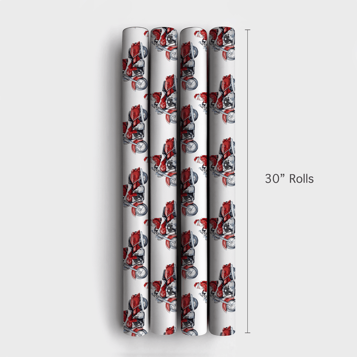 Chrome and Claus - Wrapping Paper - Aspen & Arlo