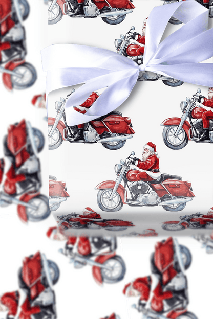Chrome and Claus - Wrapping Paper - Aspen & Arlo