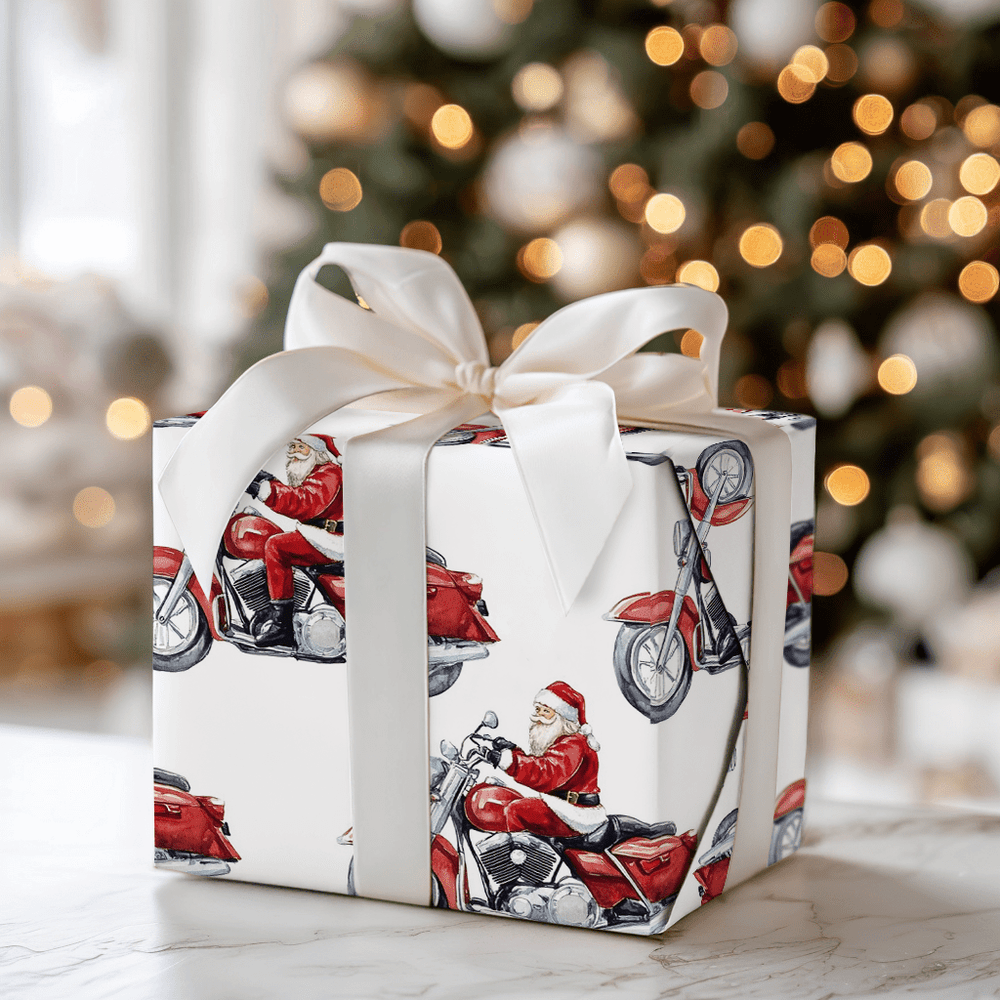 Chrome and Claus - Wrapping Paper - Aspen & Arlo