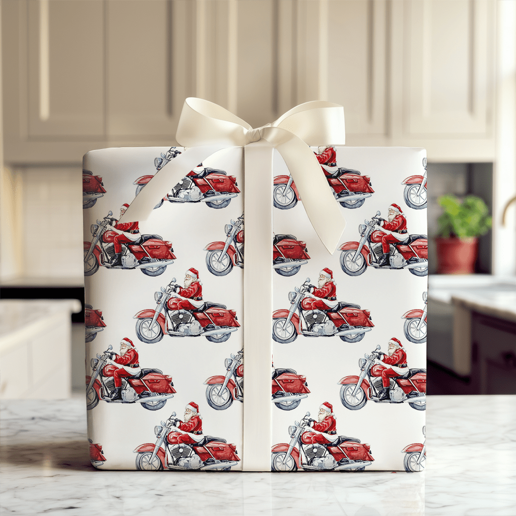 Chrome and Claus - Wrapping Paper - Aspen & Arlo