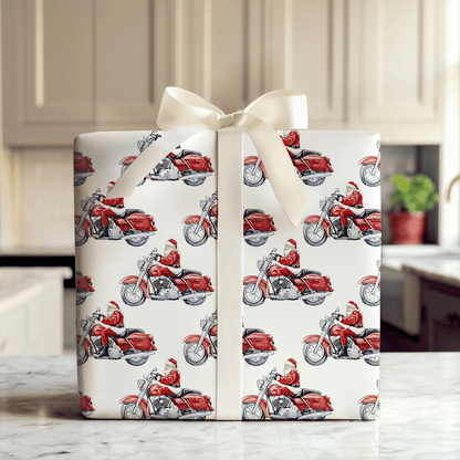 Chrome and Claus - Wrapping Paper - Aspen & Arlo