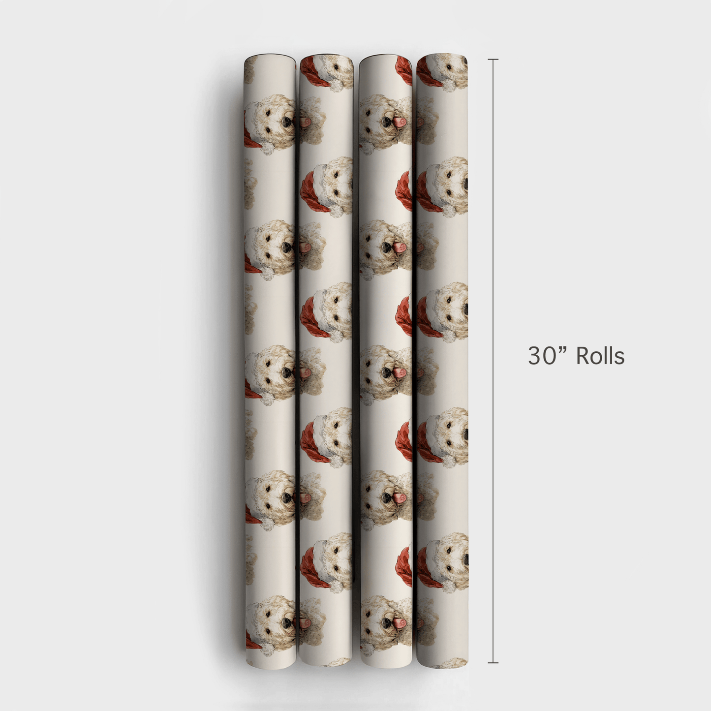 Goldendoodle Santa - Wrapping Paper - Aspen & Arlo