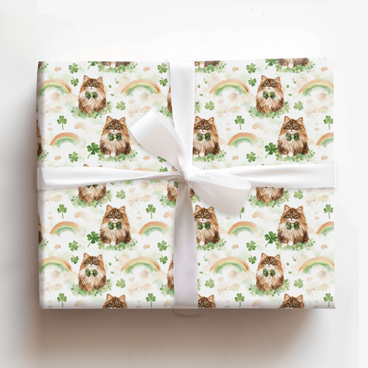 Rainbows with the Maine Coon - Wrapping Paper - Aspen & Arlo