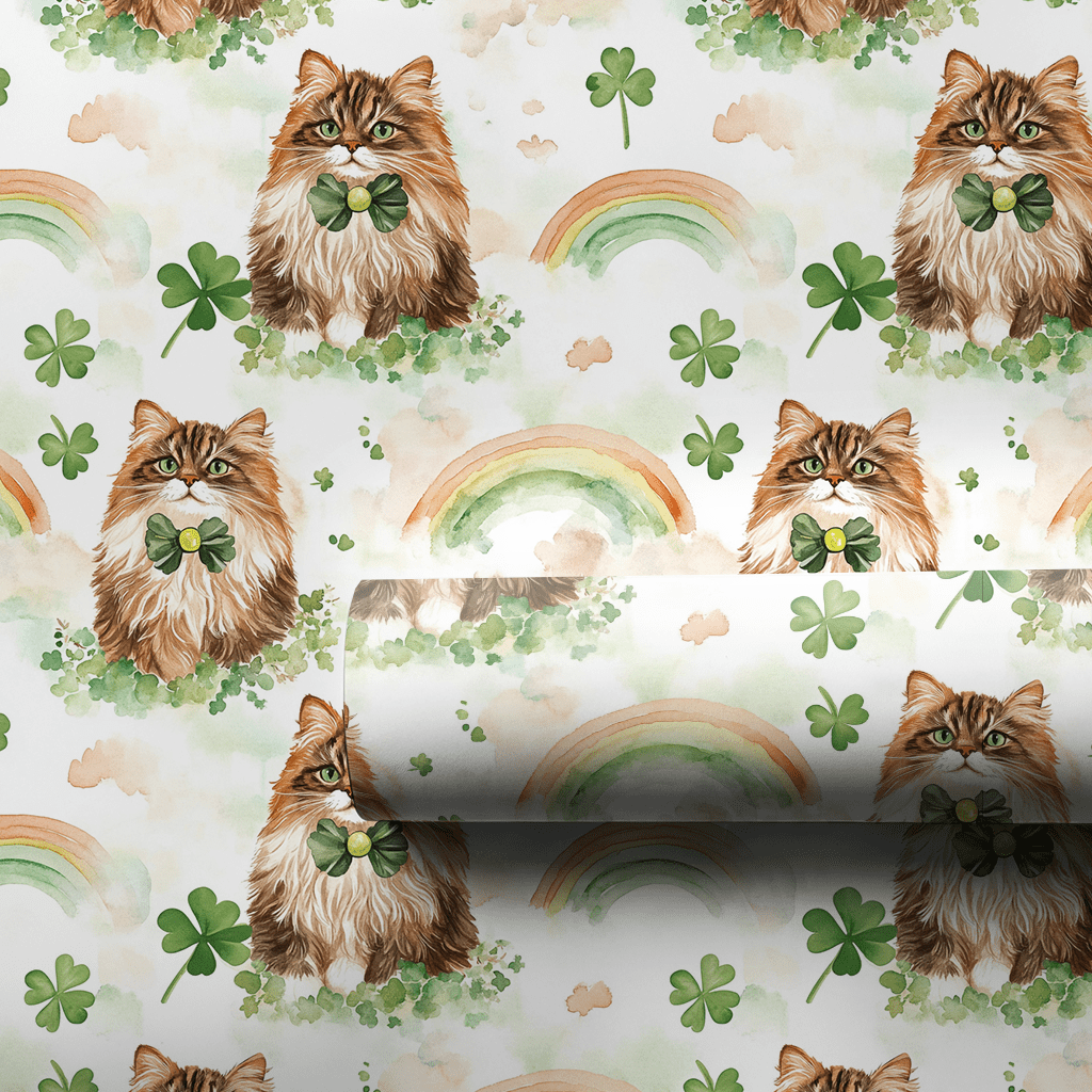 Rainbows with the Maine Coon - Wrapping Paper - Aspen & Arlo