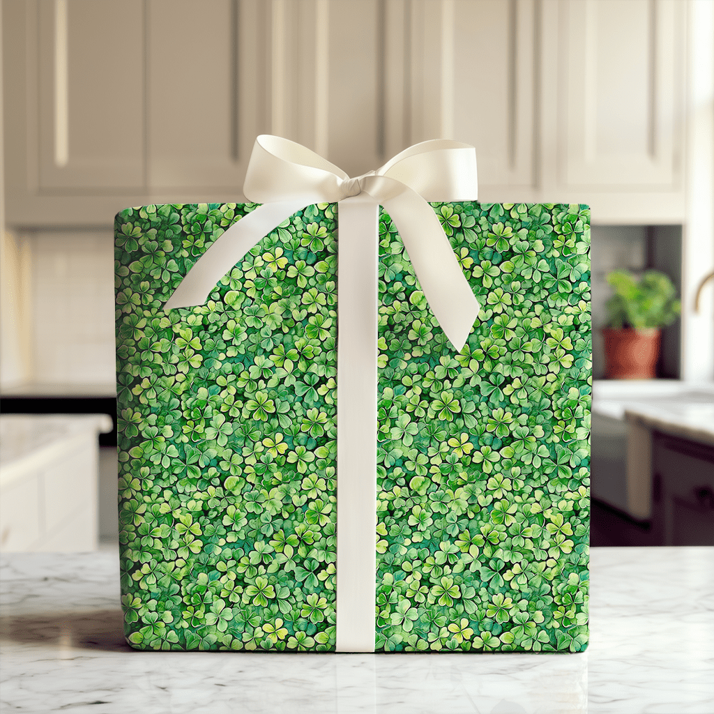 Clover Over and Over - Wrapping Paper - Aspen & Arlo